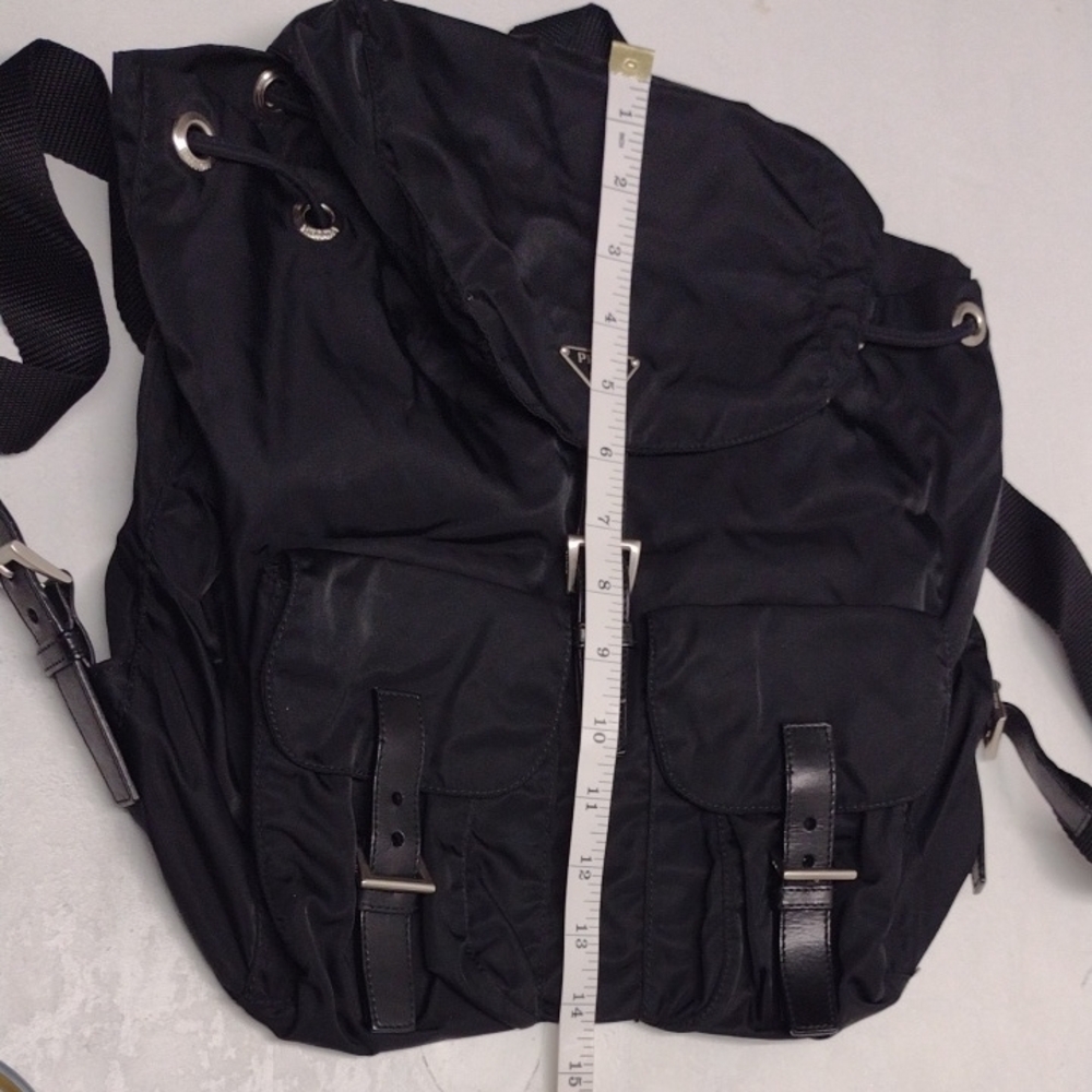Prada Black Women's Nylon Backpack - Picture 16 of 16